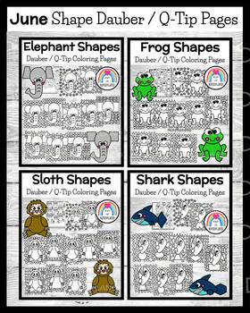 Zoo animal dauber printables