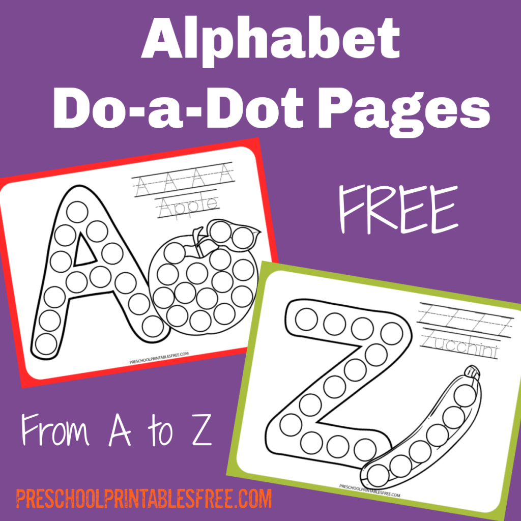 Free do a dot alphabet printables â free preschool printables