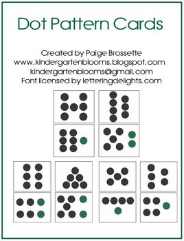 Dot pattern cards by paige brossette tpt