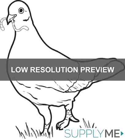 Printable dove coloring page for kids â