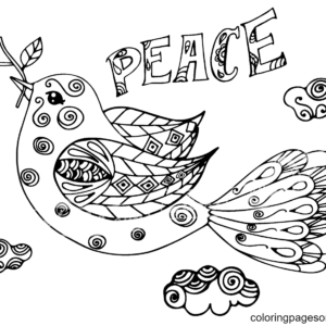 International day of peace coloring pages printable for free download