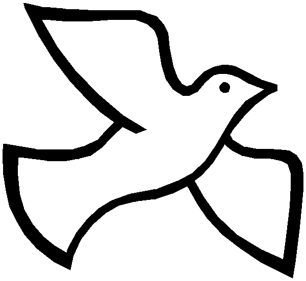 Dove coloring page