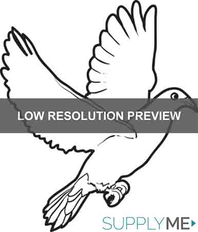 Printable dove coloring page for kids â