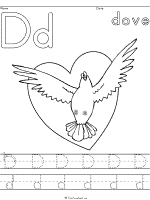 Dove and pigeon coloring pages and printable activities