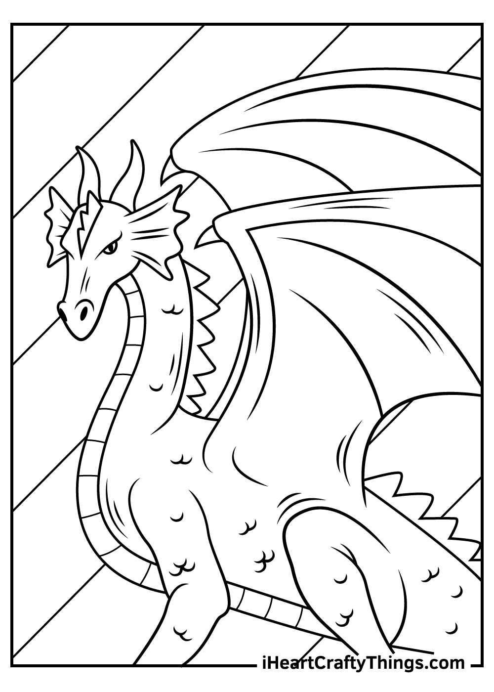 Dragon coloring pages free printables