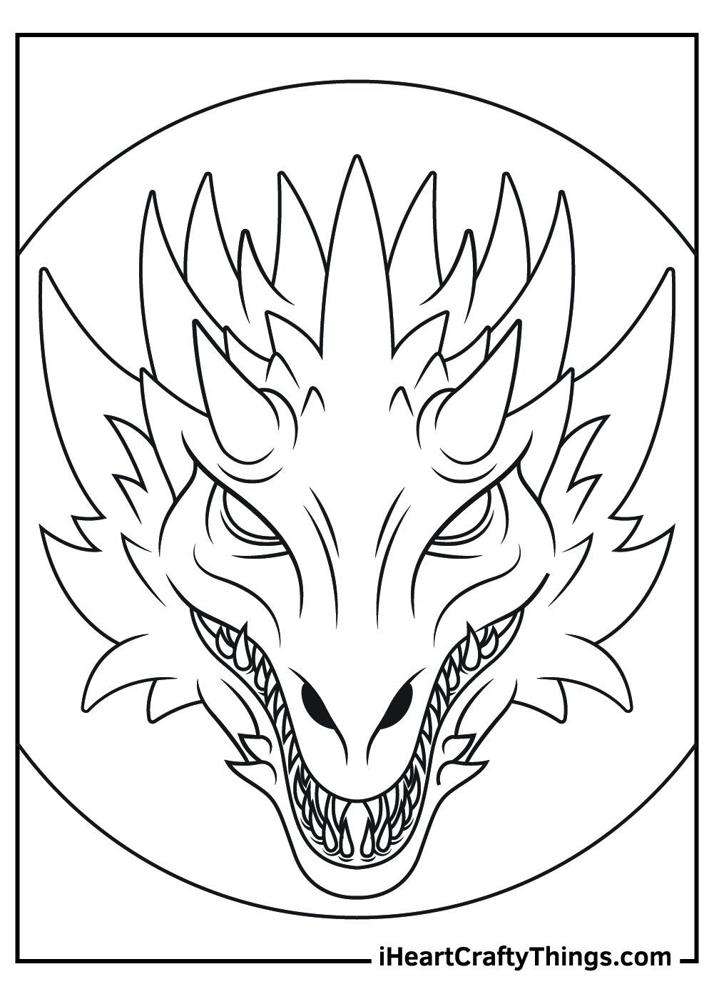 Dragon coloring pages free printables