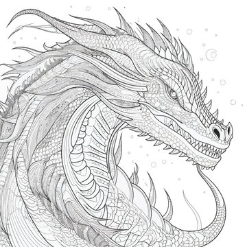 Dragon coloring pages images â browse photos vectors and video