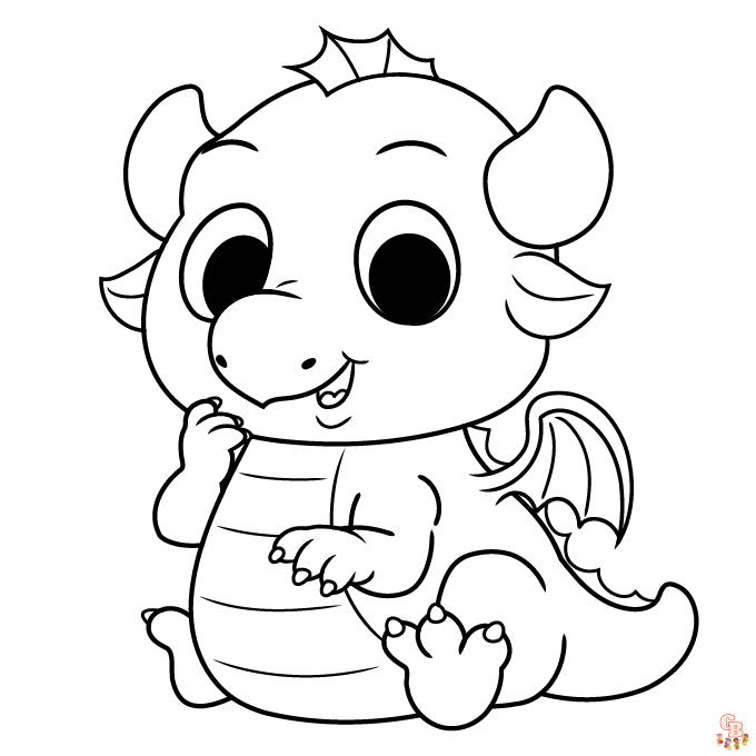 Cartoon dragon coloring pages fun and free printables