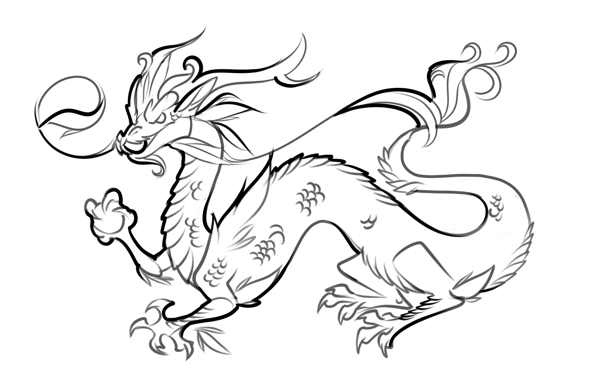 Free printable dragon coloring pages for kids