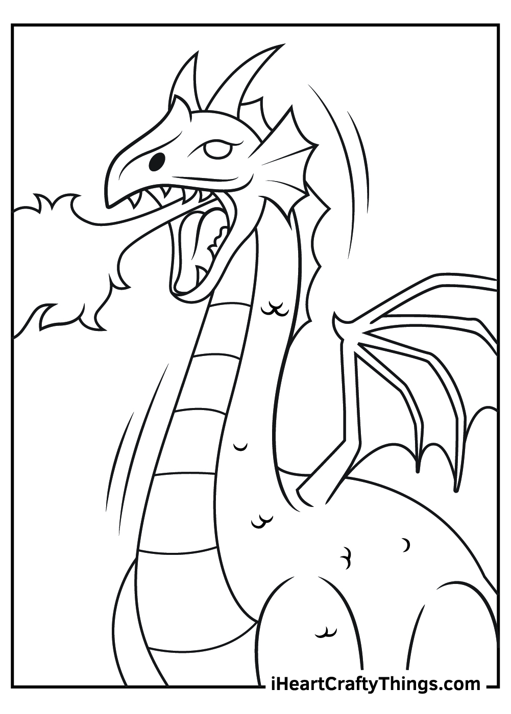 Dragon coloring pages free printables