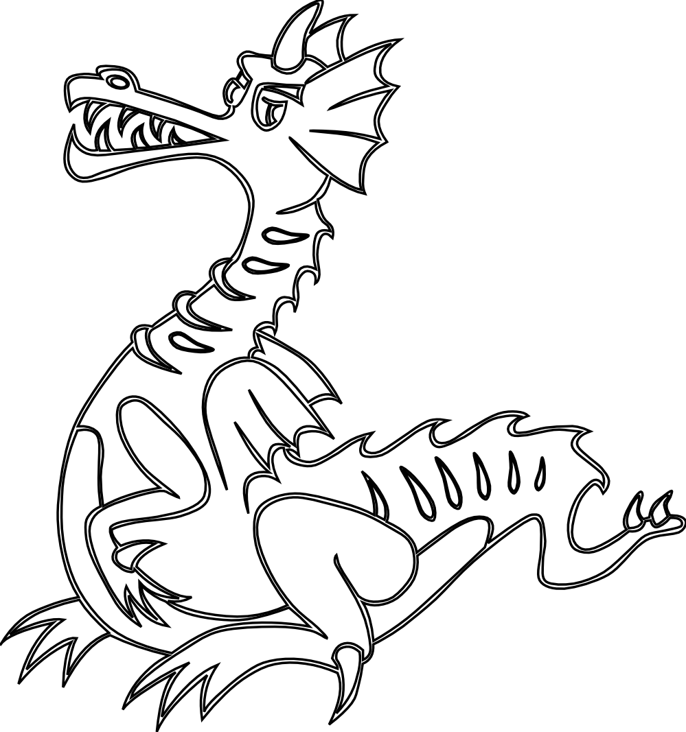 Free printable dragon coloring pages for kids