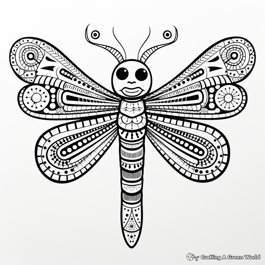 Dragonfly coloring pages