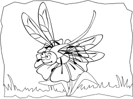 Dragonfly coloring pages and printable activities