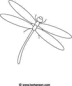 Dragonfly coloring page