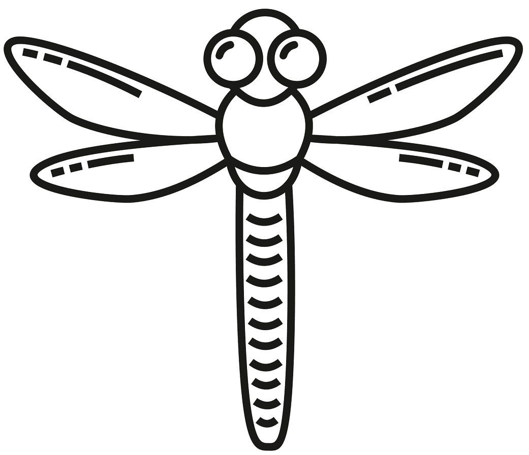 Dragonfly coloring pages printable for free download