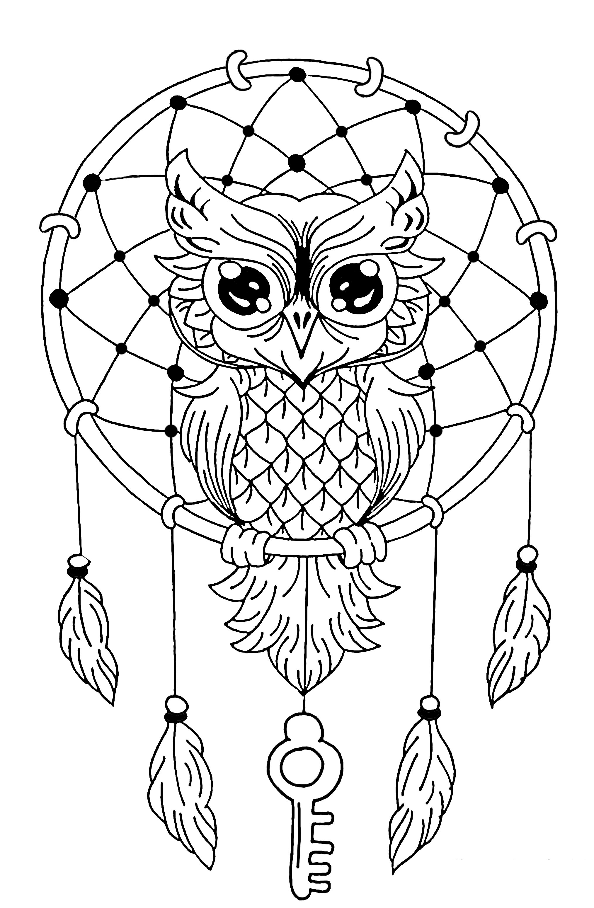 Dream catcher coloring pages