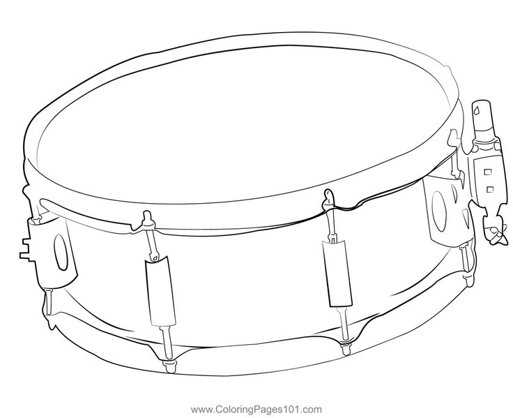 Drum coloring page coloring pages color printable coloring pages