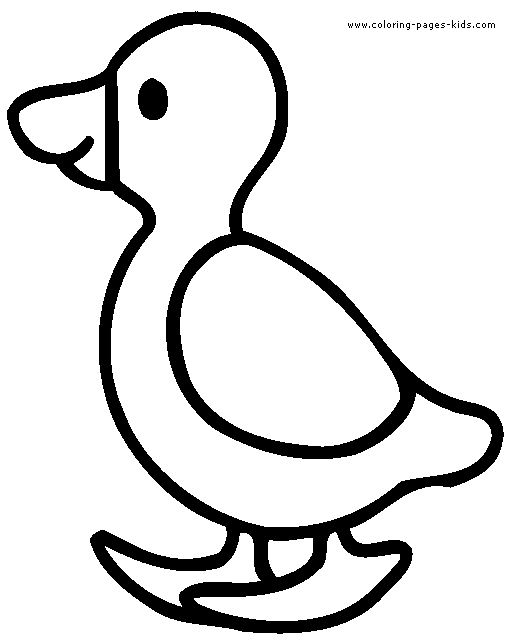 Cute duckling color page free printable coloring sheets for kids