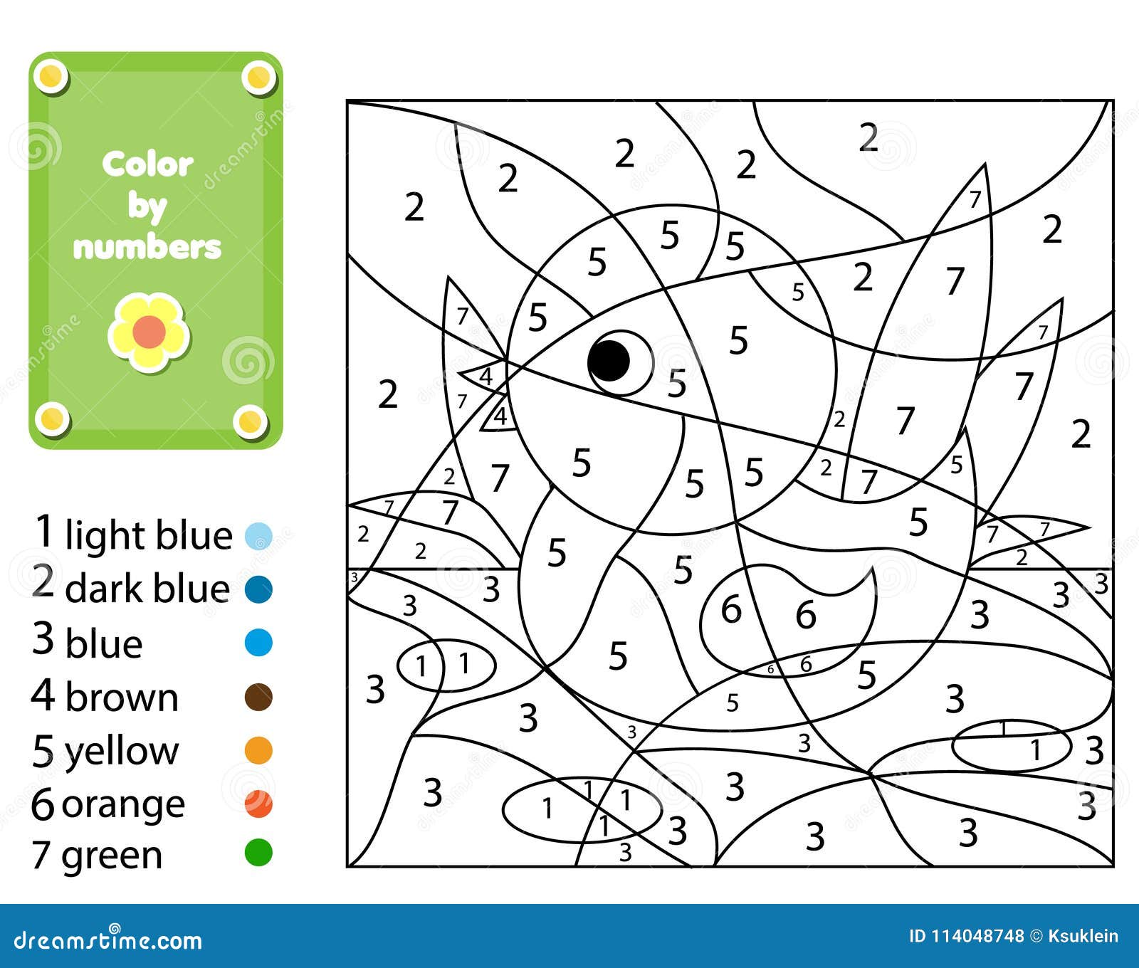 Children educational game coloring page with duck stock vector