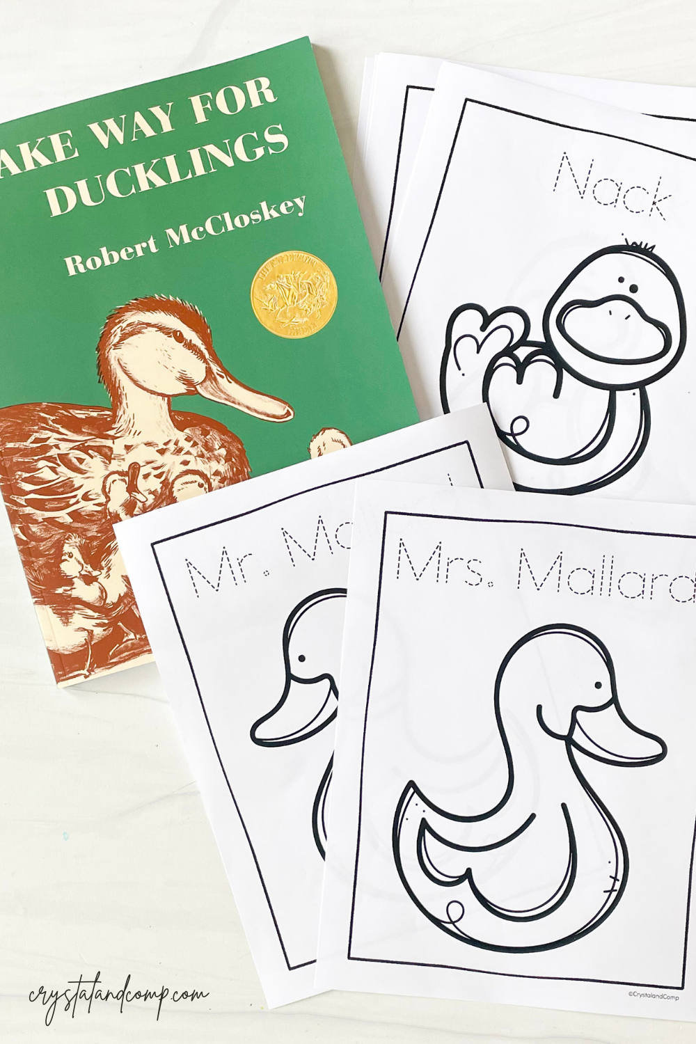 Make way for ducklings coloring pages