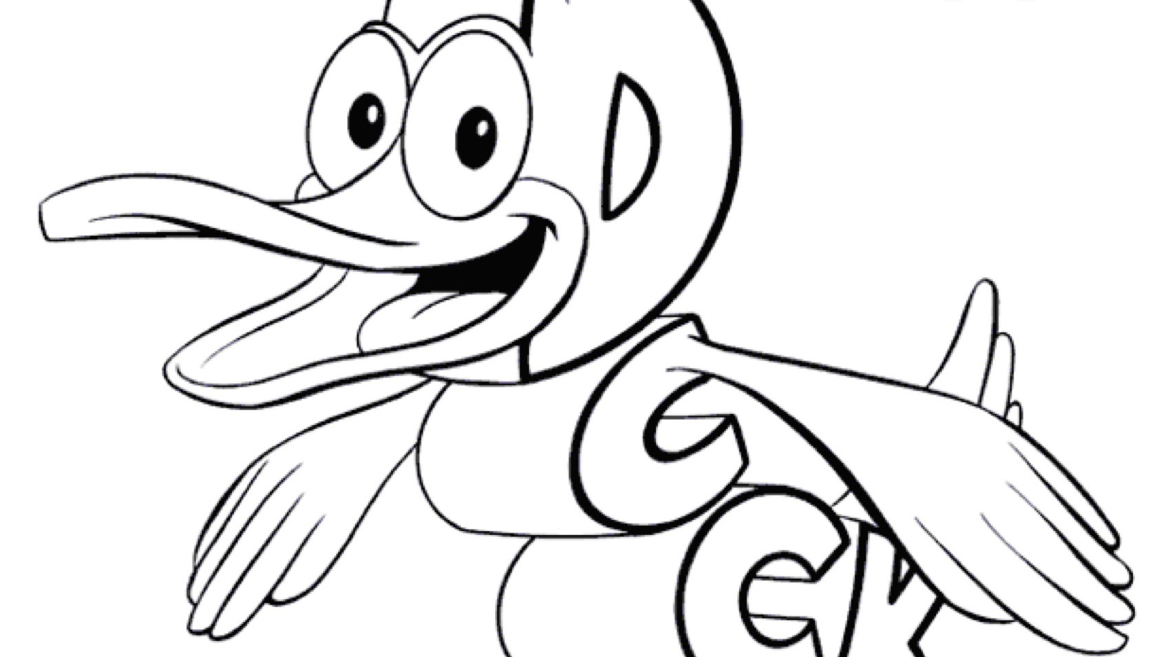 Duck coloring page kids coloring pages kids for parents