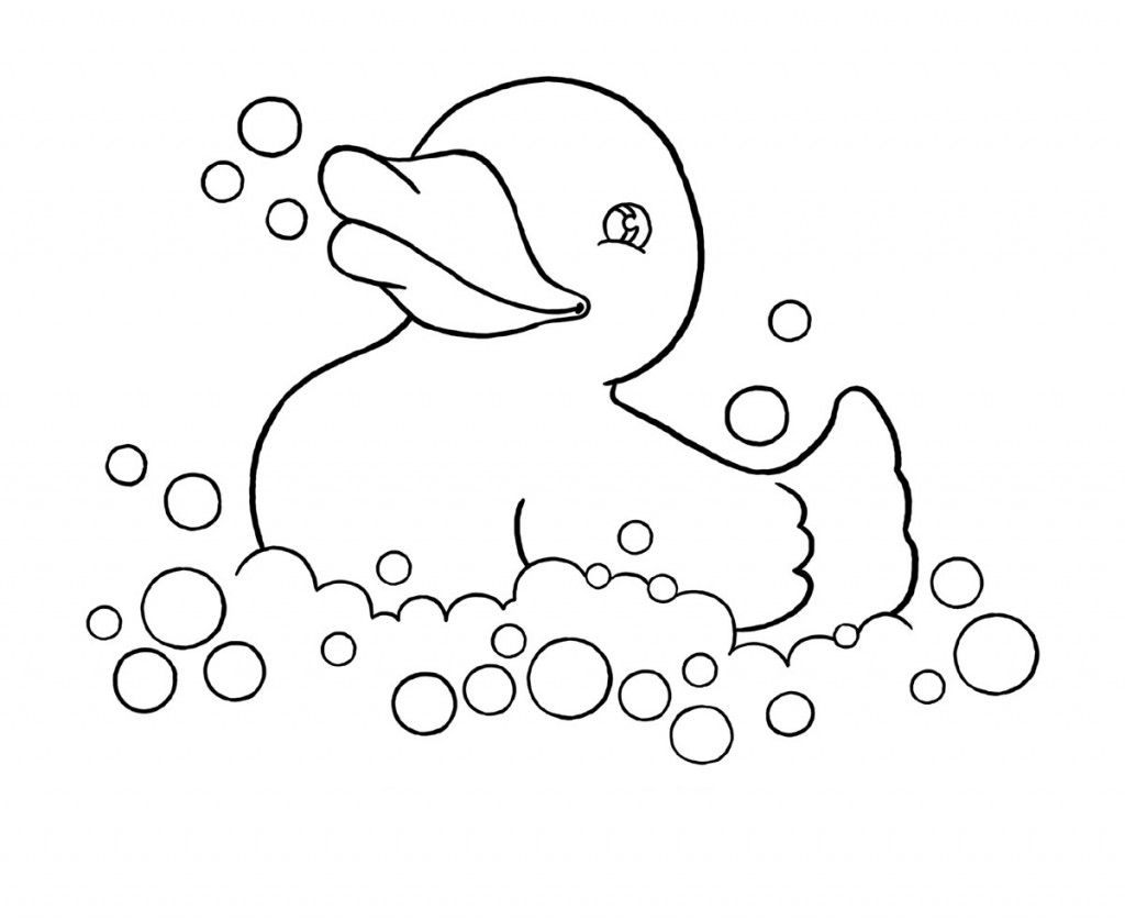 Duck coloring pages