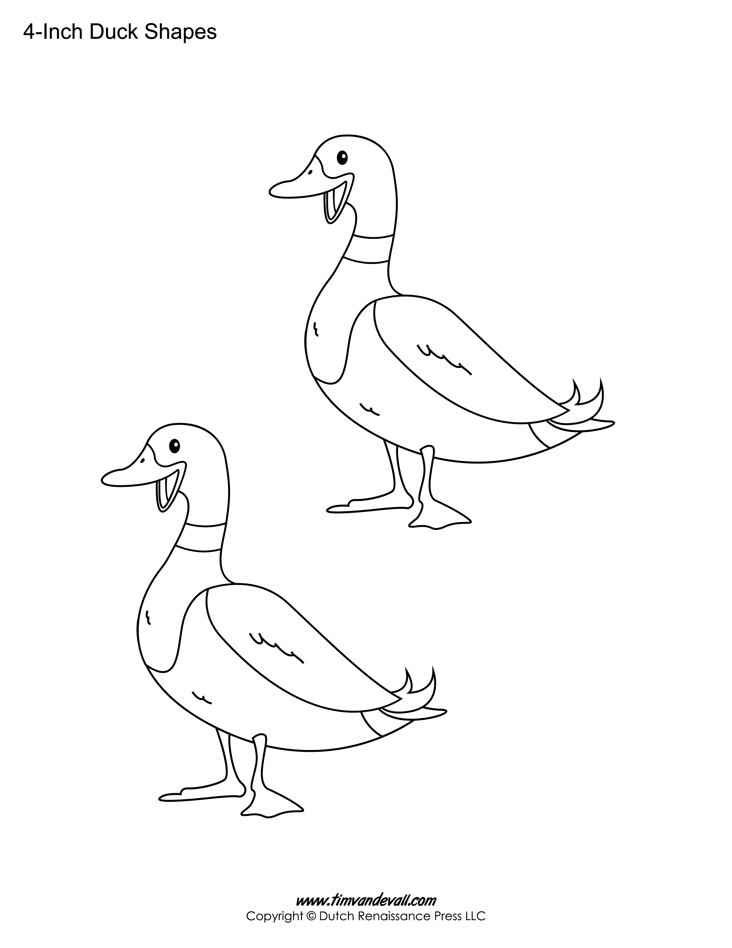 Duck template printable â tims printables