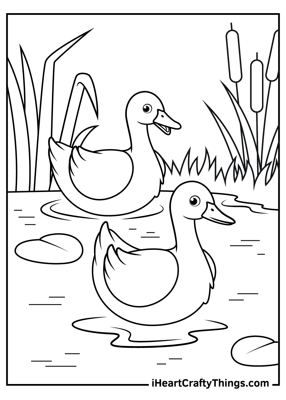 Duck coloring pages free printables