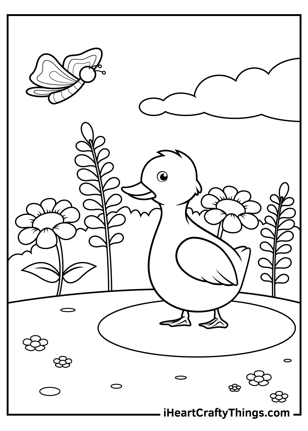 Duck coloring pages free printables