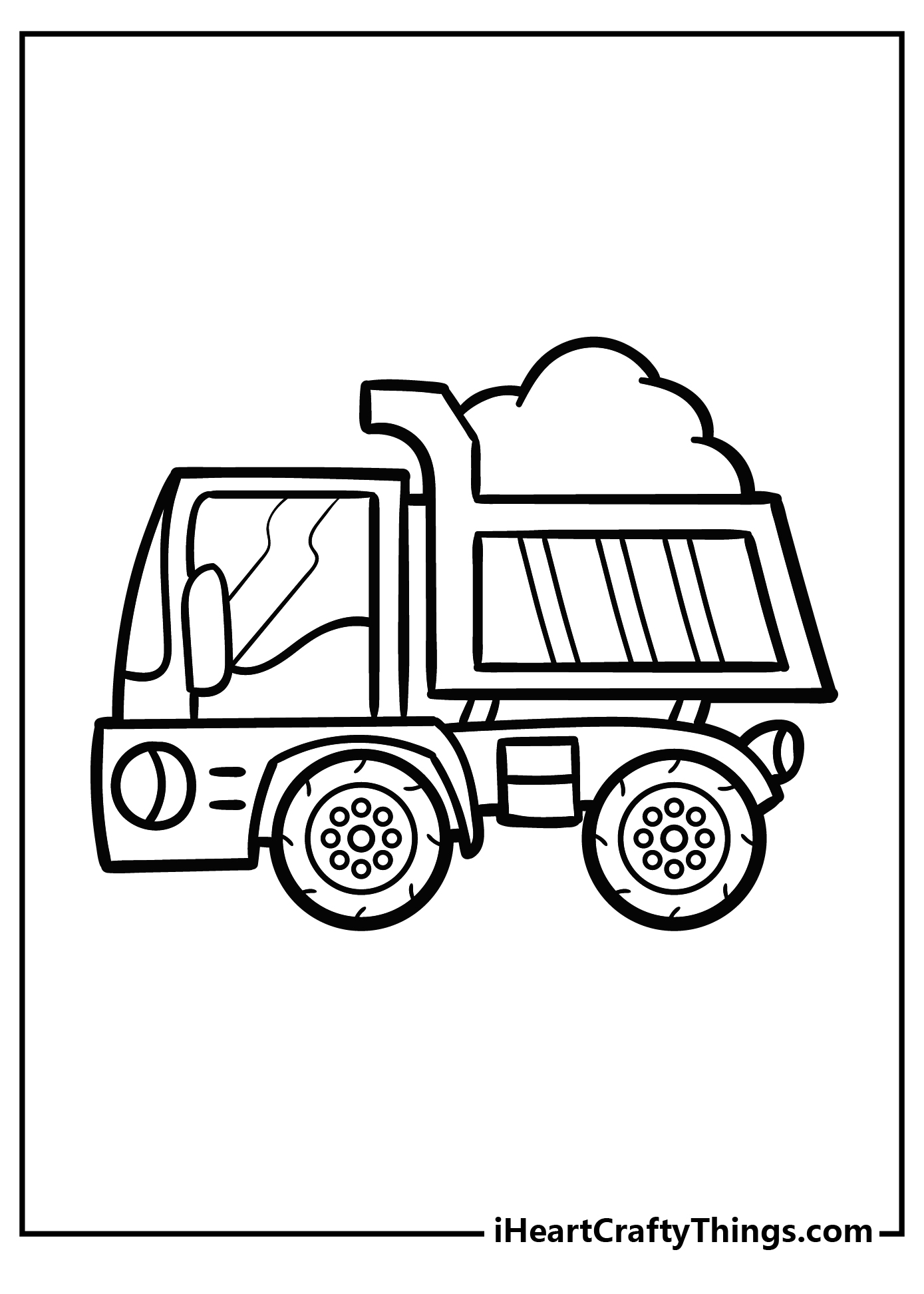 Dump truck coloring pages free printables