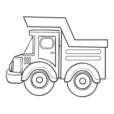 Dump truck coloring page stock photos and images