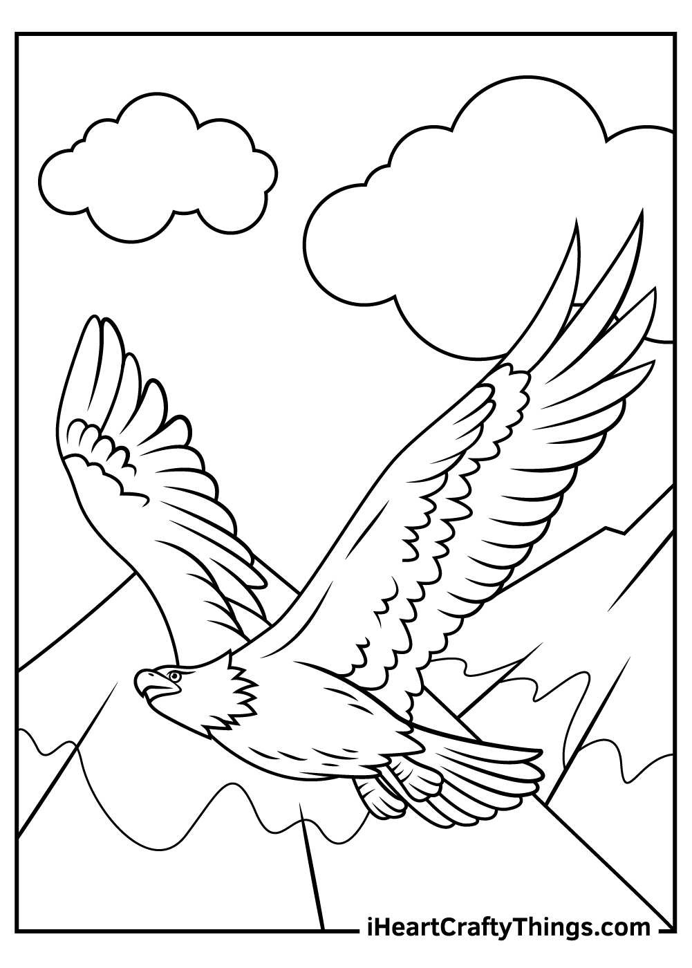 Bald eagle coloring pages updated