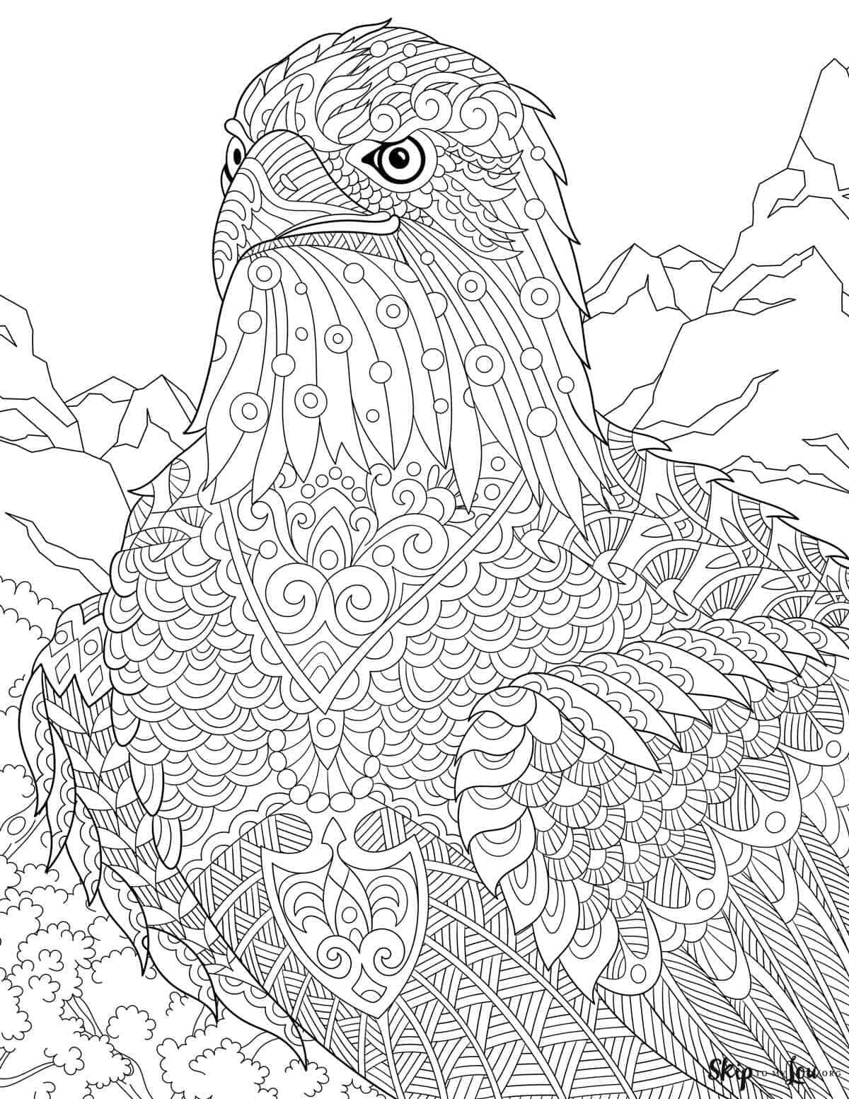 Bald eagle coloring pages skip to my lou