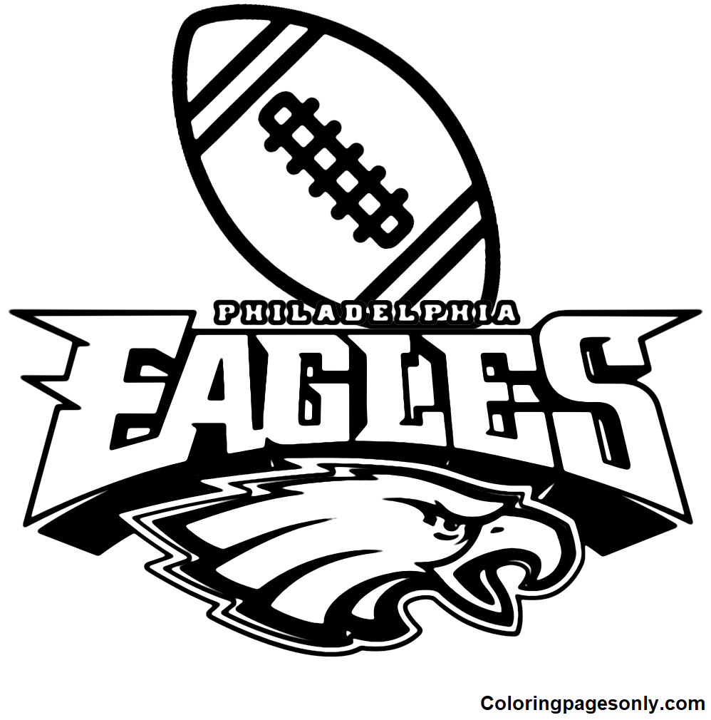 Philadelphia eagles coloring pages printable for free download