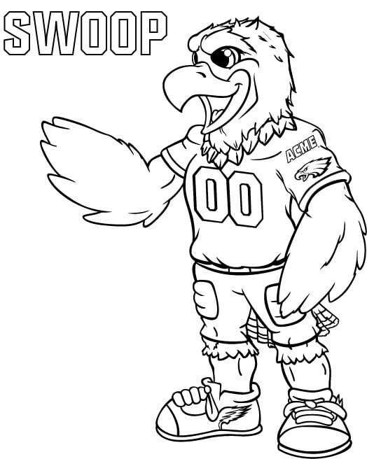 Philadelphia eagles coloring pages printable pdf