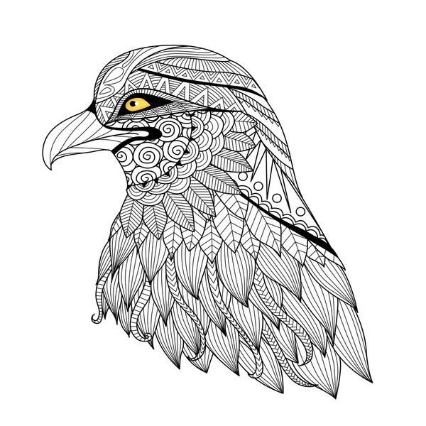 Detailed eagle coloring page royalty