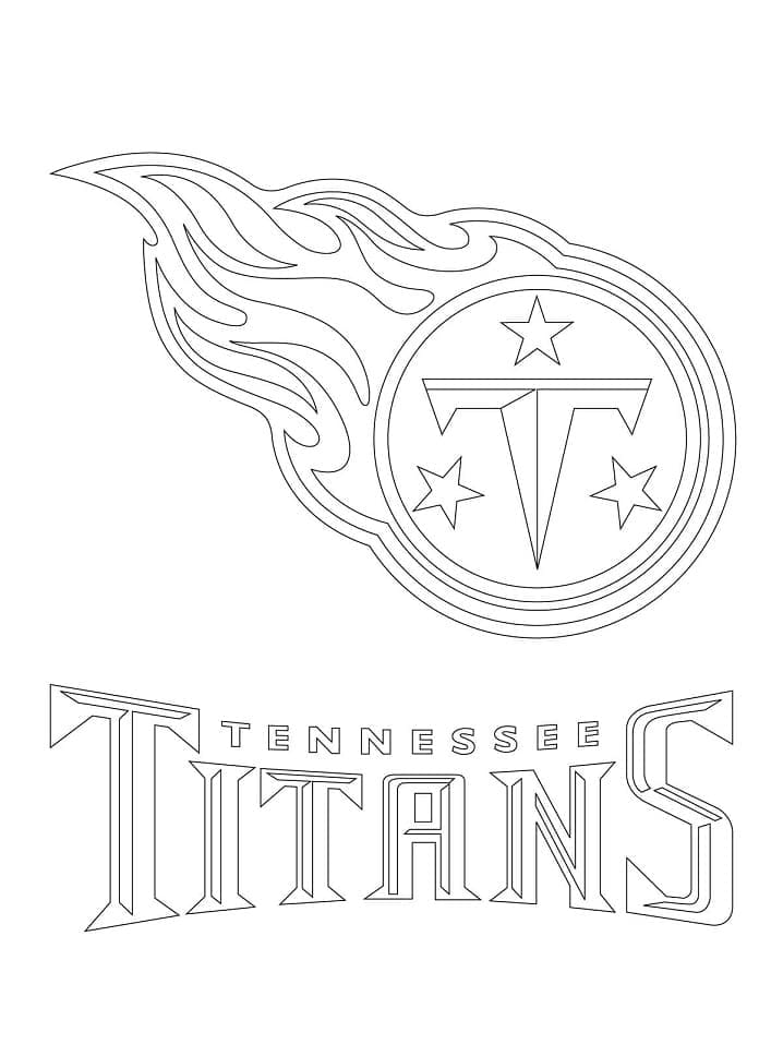 Tennessee titans logo coloring page