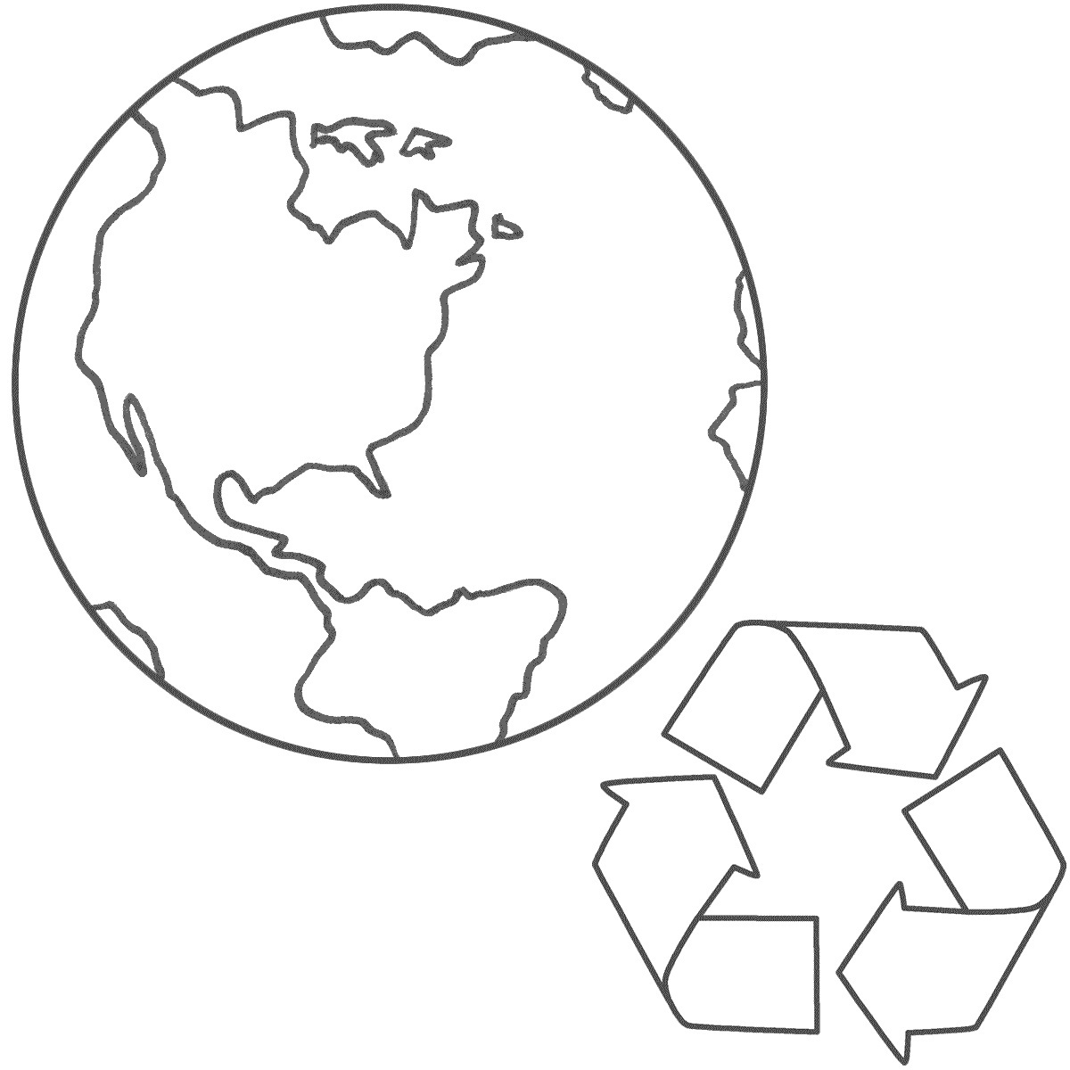 Free printable earth coloring pages for kids