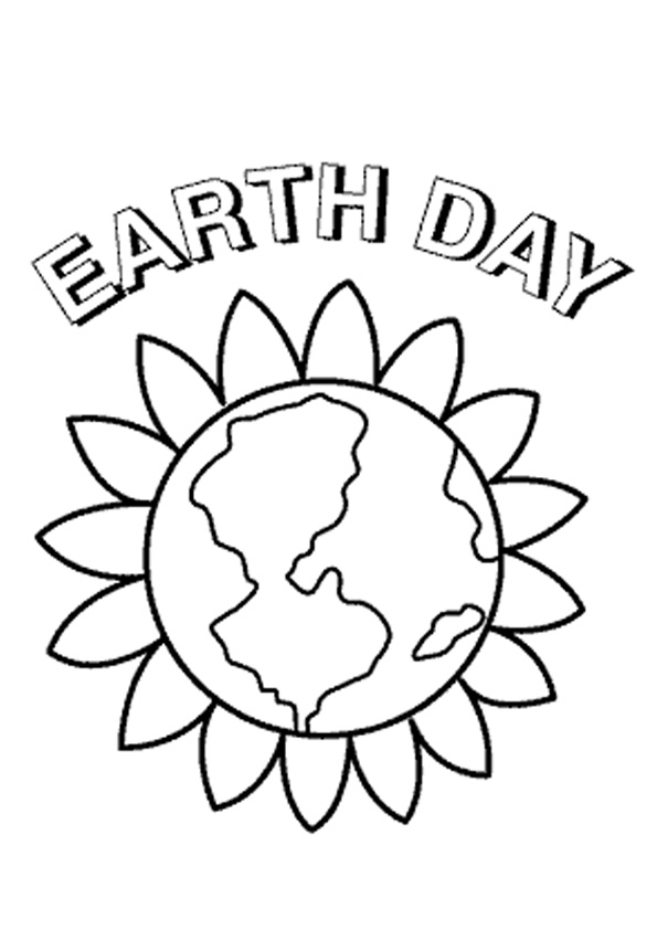 Coloring pages printable earth day coloring pages for toddlers