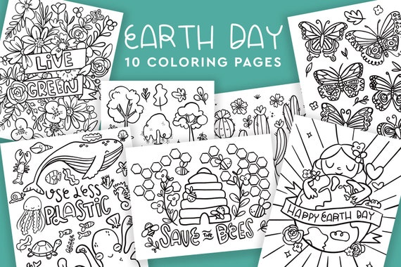 Earth day coloring pages coloring for kids printable