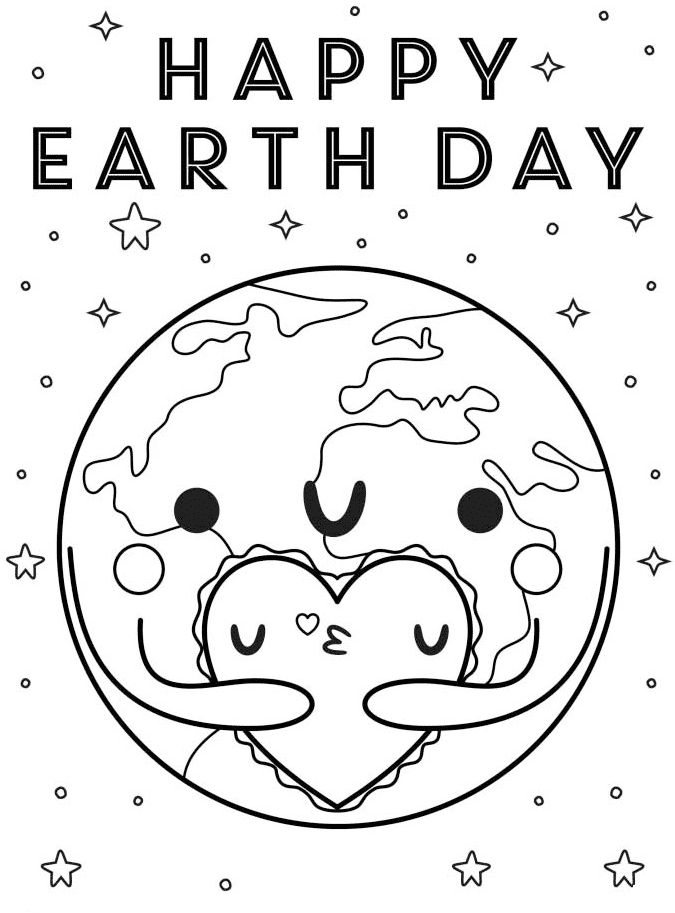 Earth day coloring pages printable for free download