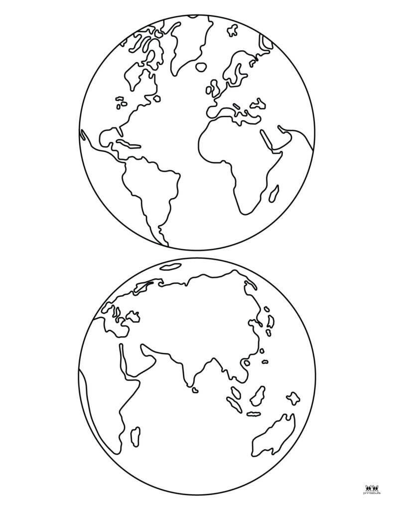 Earth coloring pages