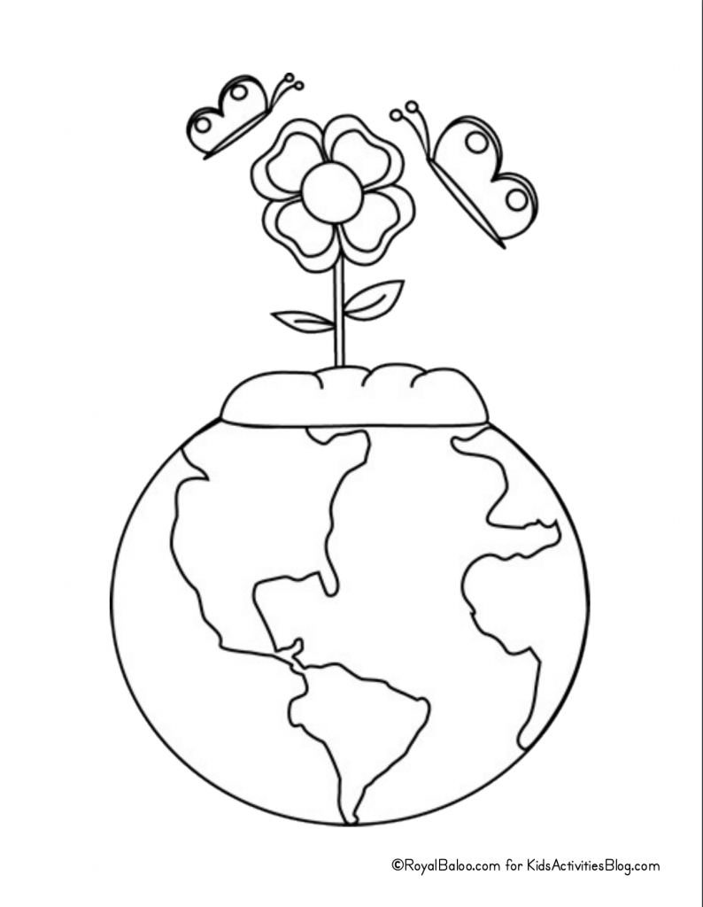 Big set of free earth day coloring pages for kids kids activities blog