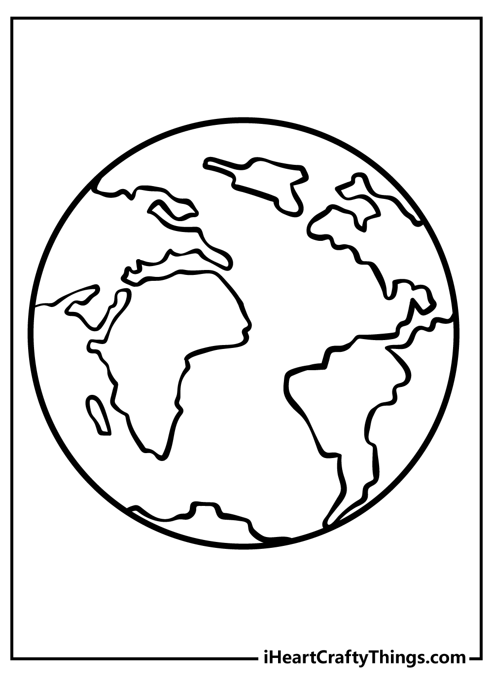 Earth coloring pages free printables