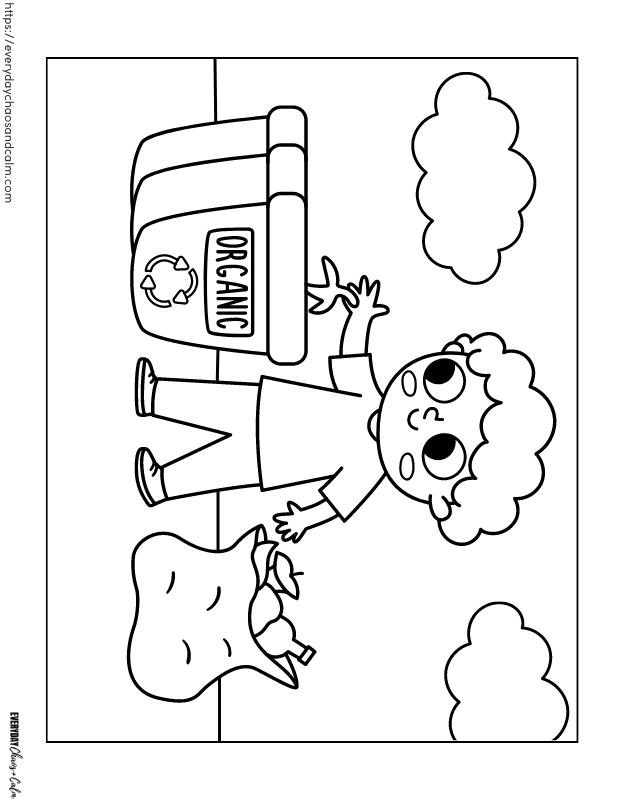 Free earth day coloring pages for kids