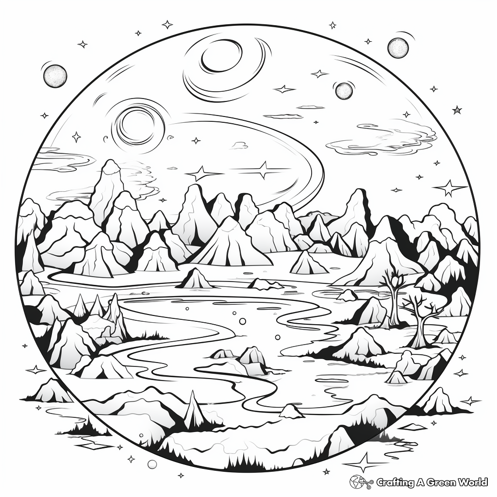 Earth coloring pages