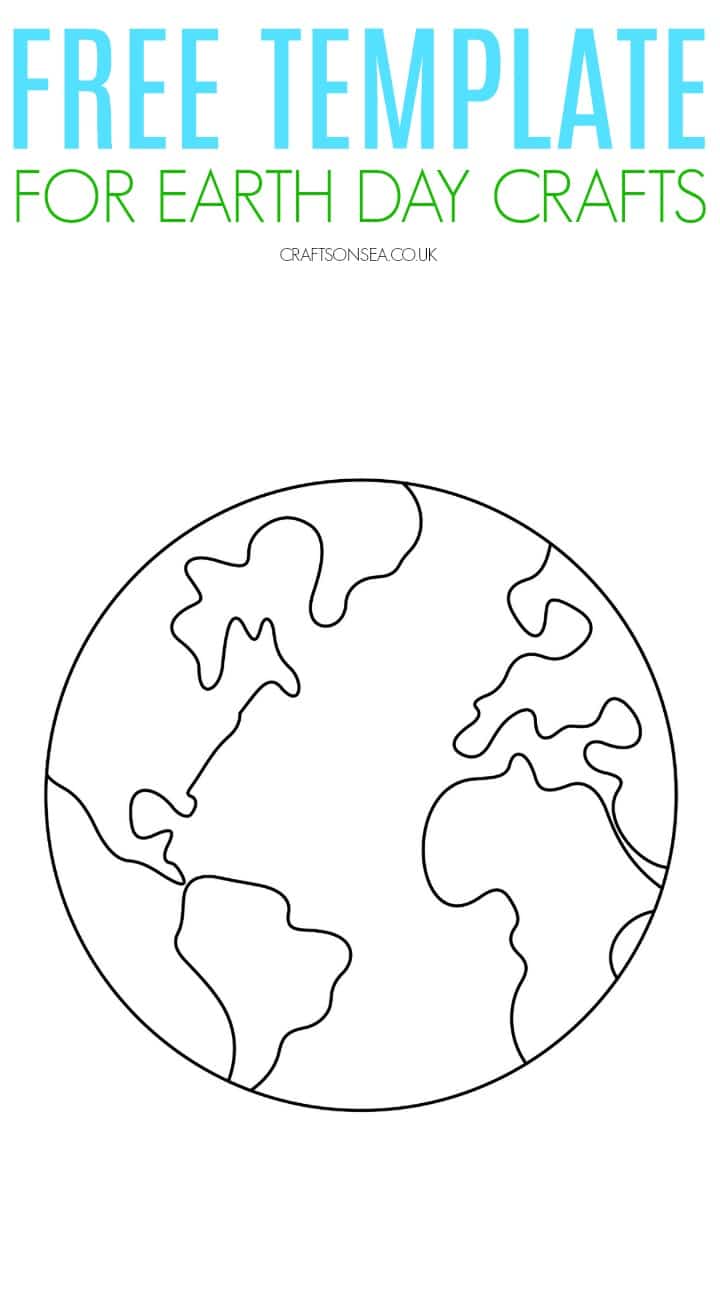 Earth template free printable pdf