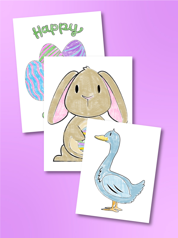 Free easter printable coloring pages for kids