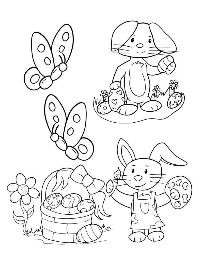 Free printable easter coloring pages free fun for kids