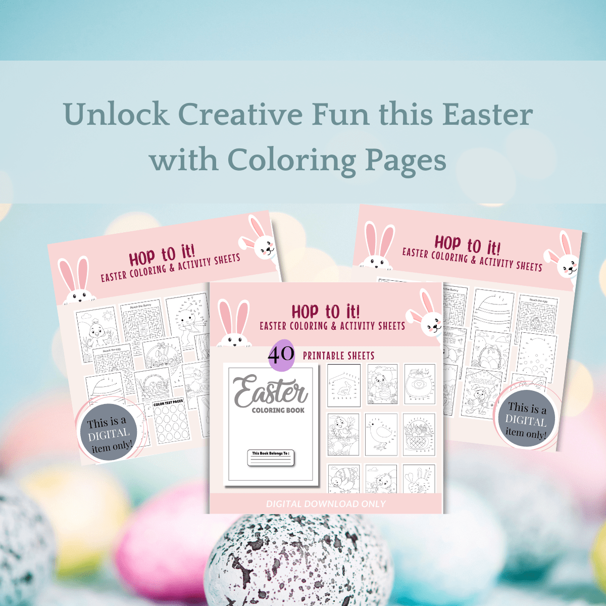 Unlock creative fun this easter with coloring pages